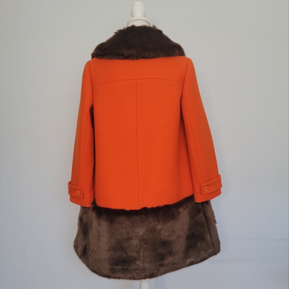 Kate Spade Allie Faux Fur Trimmed Duffel Coat - Picture 4 of 15